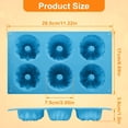 thumbnail image 2 of GMZW Mini Bundt Cake Pan,6-Cavity Fluted Tube Cake Pan, Non Stick Silicone Fancy Baking Molds for jello, Cupcake, Doughnut, Cornbread, Brownie (Set of 4), 2 of 7