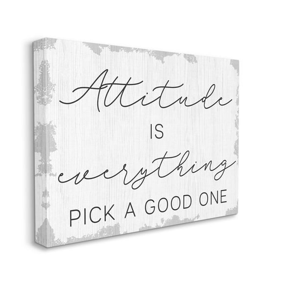 Stupell Industries Pick A Good Attitude Phrase Distressed Rustic Detail Designed by Daphne Polselli
