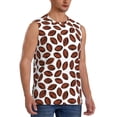 thumbnail image 2 of Haiem Men's Coffee Rugby Print Tank Tops Summer Sleeveless Cut Off Workout T-Shirts Fitness Vest Athletic Undershirts-Large, 2 of 8