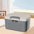 thumbnail image 6 of kowaku Lockable Storage Box Four Digit Password Versatile Large Spacious Household Portable Trunk Locking Container Bin Lockable Box Grey, 6 of 9