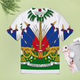 thumbnail image 4 of Haiti National Emblem T Shirts Basic T-Shirt Short Sleeve Ladies Tee Shirt Summer Graphic Clothing, 4 of 6