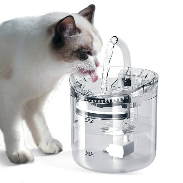 Meterk Cat Water Fountain Dog Water Dispenser 2l Super Quiet Automatic Pet Drinking Fountain 2 Water Modes For Cats Dogs Multiple Pets Other Induc