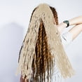 thumbnail image 3 of Shisuyan Crochet Hair Extensions White High Temperature Fibre 1Pcs 90X8CM, 3 of 9