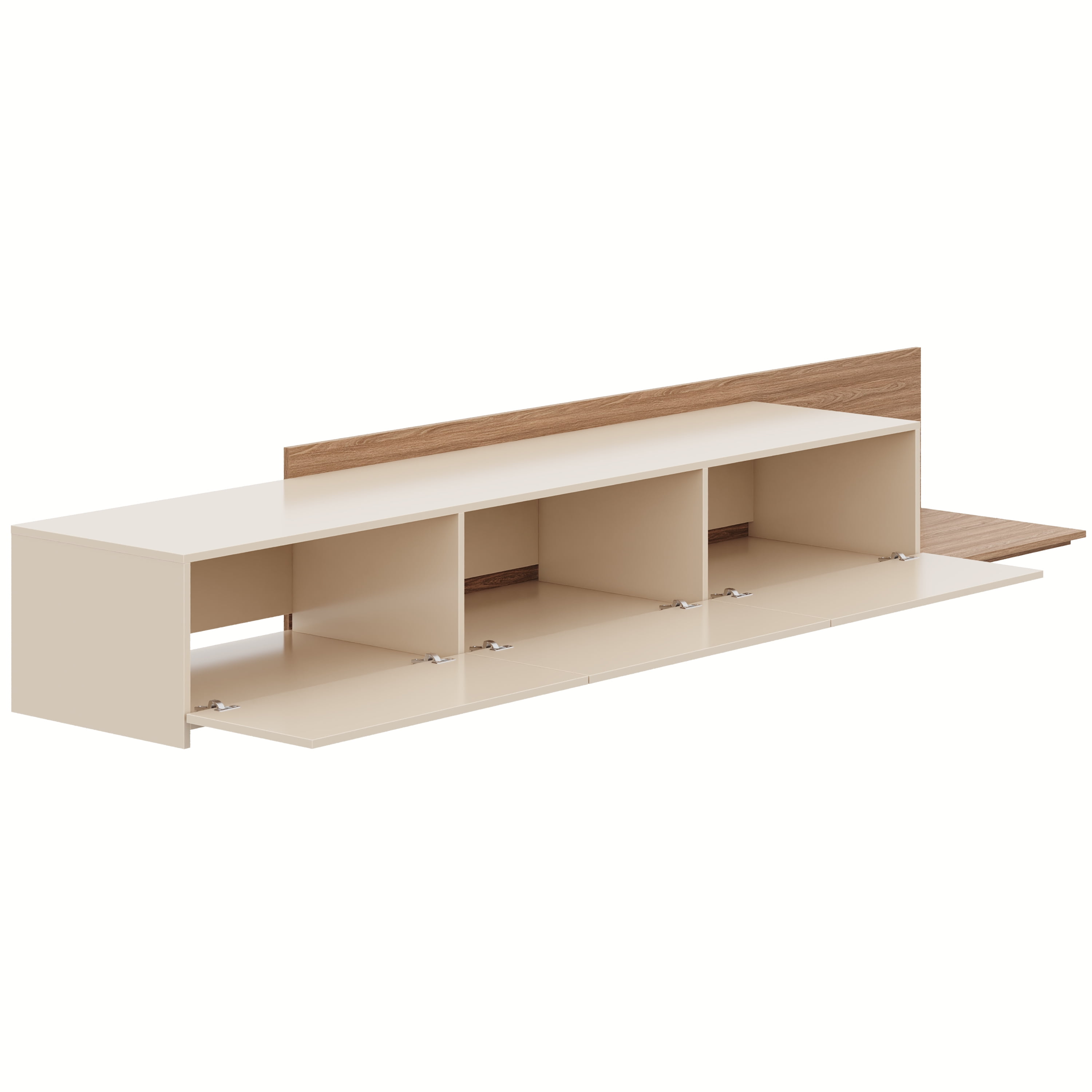 Meuble TV extensible (66-108 po) Nexera Noa, Noyer