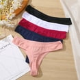 6 Pack Cotton Underwear For Women Heart Lace Thongs Ladies