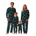 thumbnail image 3 of Family Christmas Pajama Set Long Sleeves Round Neck Casual Pajamas Sets 2 Piece Tops Pants Funny Pajamas Family Christmas Outfits, 3 of 6