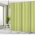 thumbnail image 4 of Ambesonne African Shower Curtain, Folkloric Pattern Ornaments, 69"Wx84"L, Pale Avocado, 4 of 4