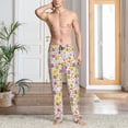 thumbnail image 4 of Salouo Easter Egg Print Pajama Pants for Men, Lounge Pants Elastic Waistband Casual Men's sleepwear Loungewear Sleep Pajama Pant -Large, 4 of 7