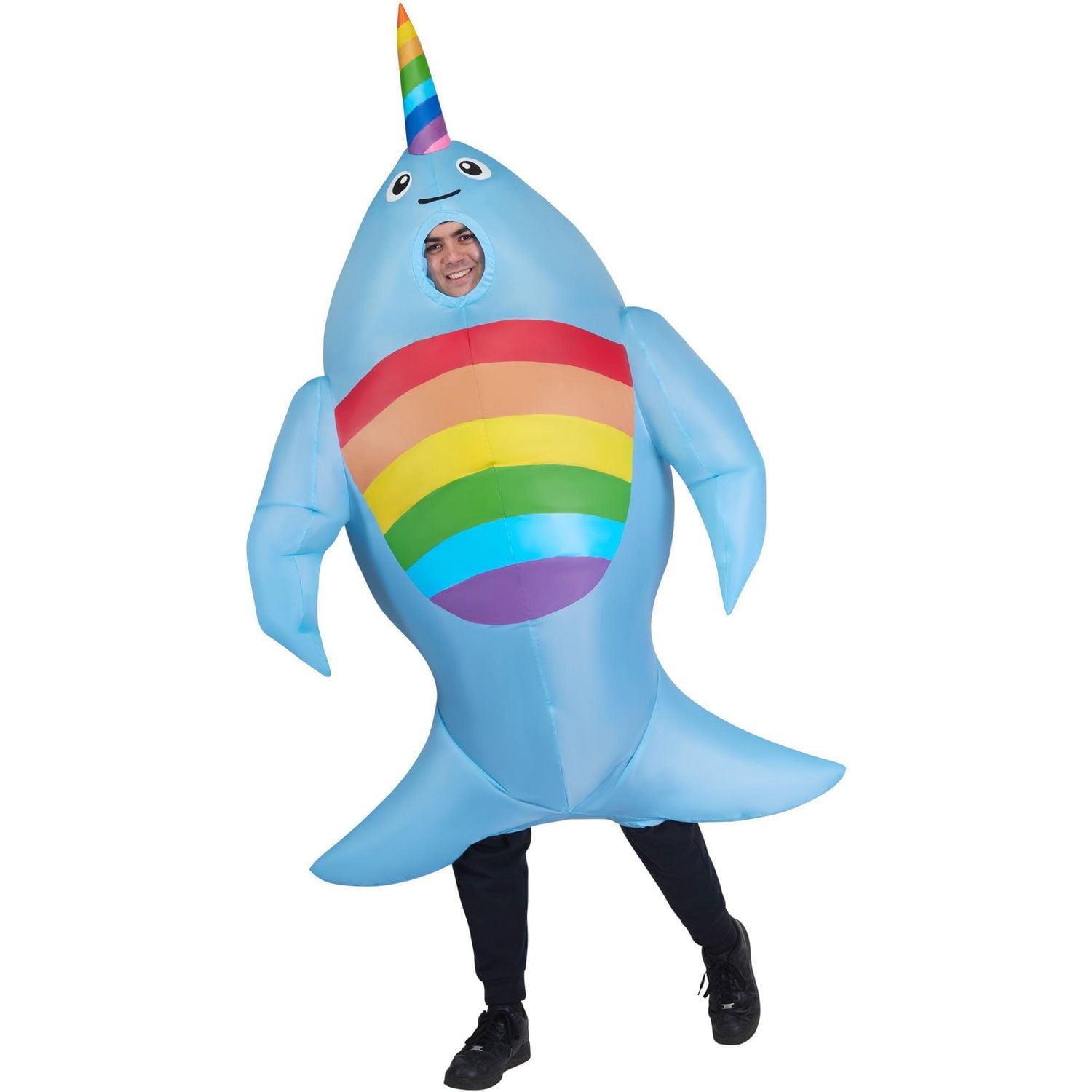 Adult Unisex Giant Narwal Inflatable Costume