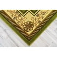 thumbnail image 5 of Glamour Thick Plush Oriental Area Rug Traditional Carpet Floral Medallion Design-206 (2'6"x7'9" Runner,Green), 5 of 33