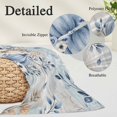 thumbnail image 4 of White Blue Pumpkin Fall Body Pillow Cover 20x54, Thanksgiving Eucalyptus Gray Wooden Decorative Pillowcase with Zipper, Microfiber Pillow Protector, Soft Breathable Long Lumbar Pillowcases for Women, 4 of 9
