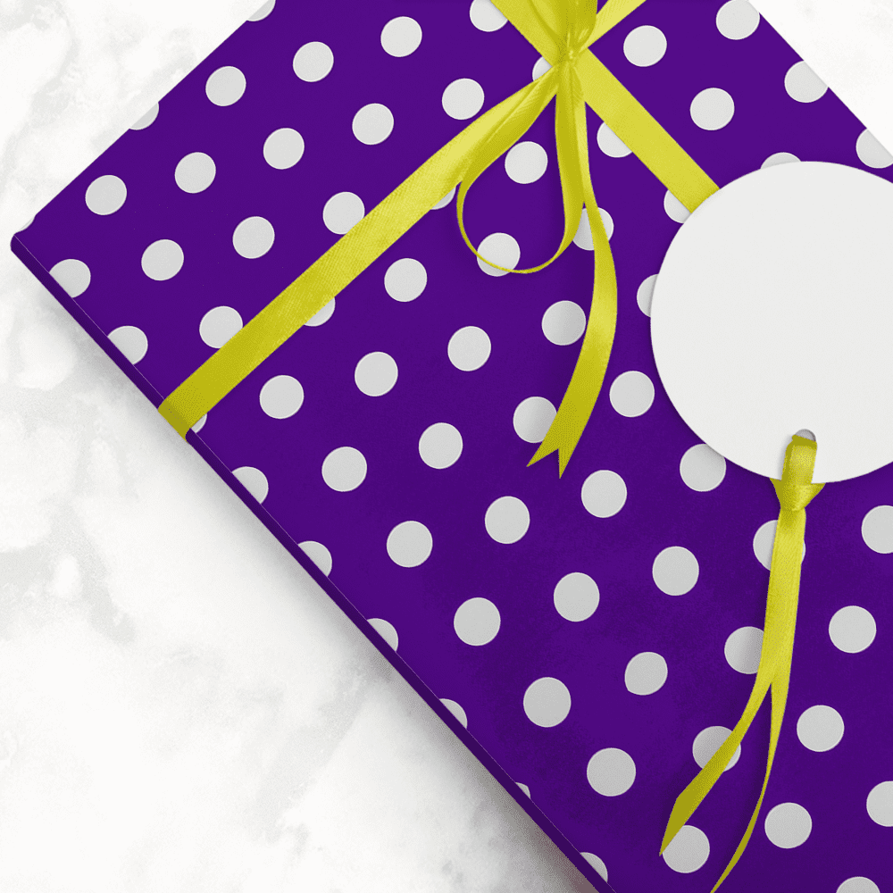 JAM Paper Purple Gift Wrap Paper, 25 sq ft.