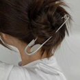 thumbnail image 4 of Ljudmp Funny Pin Shape Design Hair Pins Heart Hair Clip For Women Metal Long Bun Plate Hairpin Hair Insert Hair Sticks Accessories for Thick Long Hair Silver, 4 of 8