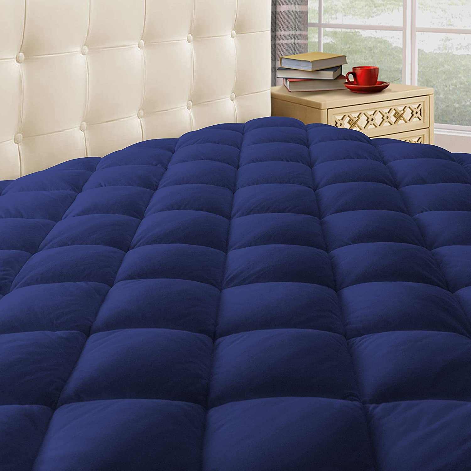 Taupiri Queen Quilted Mattress Pad Cover with Deep Pocket (8"21") Cooling Soft Pillowtop Bed