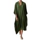 thumbnail image 1 of Gibobby Vestido largo casual de verano para mujer Kaftan de playa de color sólido elegante con cuello en V profundo para mujer Vestido de vacaciones sexy para cubrir(AG,Talla única), 1 of 3