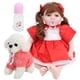 thumbnail image 1 of Muñeca Reborn, Cuerpo De Algodón, Ojos Acrílicos, Juguete De Muñeca Para Niños De Silicona Suave Importada, Aprox. 55 Cm/21,7 Pulgadas Hogar Para Niñas Para Viajes De Niños, 1 of 8