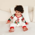 thumbnail image 5 of Matching Family Pajamas Sets/2PCS Pajama Christmas PJ's Holiday Nightwear with Long Pants/Button Jumpsuit Sleepwear, 5 of 9