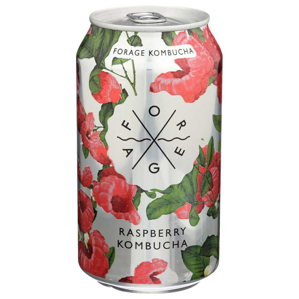 Forage Raspberry Kombucha, 12 Fluid Ounce 12 per case.