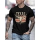 thumbnail image 1 of Texas Graphic Men's Short Sleeve T-shirt, Comfy Stretchy Trendy Tees For Summer, Casual Daily Style Fashion Clothing, 1 of 6
