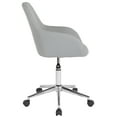 thumbnail image 6 of Flash Furniture Cortana Home and Office Mid-Back Chair in Light Gray Fabric, 6 of 7