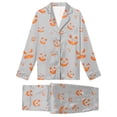 thumbnail image 2 of mgoYE Halloween Family Matching Pajamas Set Button Cute Printed Sleepwear, 2 of 9