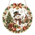 thumbnail image 2 of Christmas Pearl Diamond Painting Suncatcher Kit, DIY 3D Pearl Art Kit with Acrylic Hanging Ornament, Christmas Diamond Art Craft for Adults, Holiday Window Decor, 2 of 8
