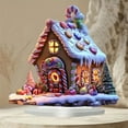 thumbnail image 6 of Gingerbread House Acrylic 2D Desktop Decoration Christmas Standing Sign for Festive Decor, 6 of 6