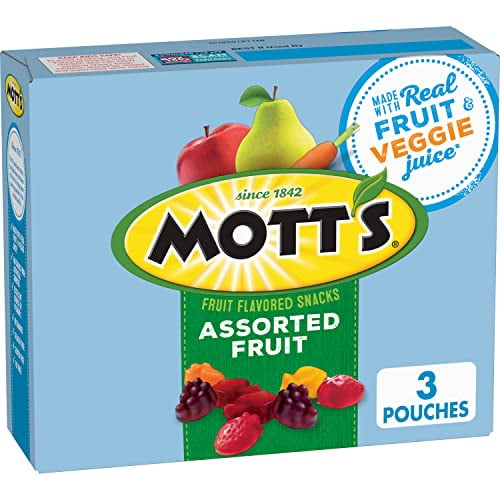 Mott's Assorted Fruit Flavored Snacks, 3 Ct