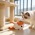 thumbnail image 5 of FEOLGEHLY Clownfish Shape Pet Treat Dispenser Interactive Puzzle Feeder Toy, Slow Feeder Toy for Cats Dogs, Educational Food Dispenser Toy (Orange), 5 of 7
