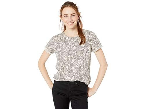 Goodthreads Womens Vintage Cotton Roll-Sleeve Open Crew T-Shirt Brand
