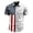 Light Gray, variant on Men's American Flag 250th Anniversary Patriotic Button Down Shirt Short Sleeve 1776-2026 4th of July Shirt Casual Vintage USA Flag Button Up Tops Light Gray L