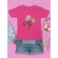 thumbnail image 3 of Butterflies And Daisies. T-Shirt Juniors -Image by Shutterstock,  x-Small, 3 of 4