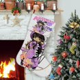 thumbnail image 1 of aphmu cat Tema: Calcetines de Navidad, fino lino blanco para colgar en escaleras y chimenea, decoración navideña para el hogar, regalo de Navidad. 54cm × 38cm, 1 of 5