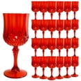 thumbnail image 1 of Copas de vino de plástico LEYIQU Vintage Style 200 ml (24, rojas), 1 of 6