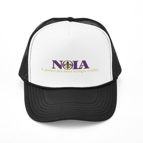 CafePress - NOLA Mardi Gras - Adjustable Unisex Printed Trucker Hat with Mesh Back