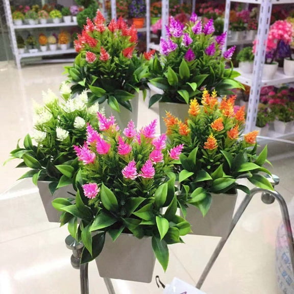 SPRING PARK 1Pc Artificial Mini Pine Core Plants Bonsai Potted Plant Mini Simulation Home Decor