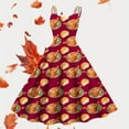 thumbnail image 2 of Elegant Women's Formal Dress Thanksgiving Turkey Print Oversized Skirt Fashionable Versatile Holiday Party Attire, 2 of 2
