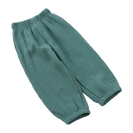 

Rovga Girls Trousers High Waist Sweatpants Summer Straight Leg Solid Color Jogger Pant Casual Trousers Relax Fit Comfortable Pants Mint Green 3-4 Years