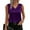 408#Dark Purple, variant on Dressy Blouses for Women V Neck Casual Sleeveless Tops Satin Blouse - for Dating Office Work Beige 2XL
