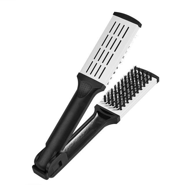Cepillo Doble Cara Con Cerdas Peine Pelo Liso Herramientas Peinado Antiestáticas para Peluquero