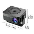 thumbnail image 3 of Upgraded 1080P Bluetooth Projector, 720P Native Mini Portable Movie Projector with HDMI/USB for iPhone TV Stick, 220" Big Screen for Indoor Outdoor Home Theater, 3 of 8