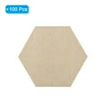 thumbnail image 3 of Uxcell 2 Inch Unfinished Blank Hexagon Wood Slices for DIY Art Crafts Decor 100 Pack, 3 of 6