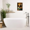 thumbnail image 3 of ZHONGYUTONG Funny Bathroom Animal Wall Art Cute Elephant in Bathtub with Sunflower Poster Canvas Prints Toilet Artwork Bathroom Decor (20.00" x 30.00"), 3 of 6