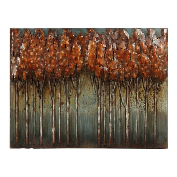 Empire Art Direct "Sunset Ground" Mixed Media Iron Hand Painted Dimensional Wall Art