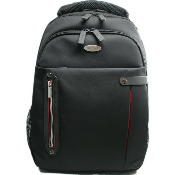 ECO STYLE Tech Pro Checkpoint Friendly Backpack, Black/Red