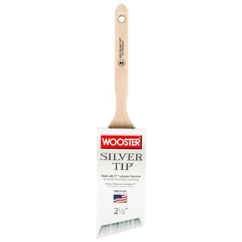 Wooster 5221 Pinceau angulaire Silver Tip 2-1/2"