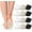 Neutral Tone, variant on 12 Pairs of Toe Topper Liner No Show Invisible Non-Skid Half Seamless Mule Socks for Women (Neutral Tone)