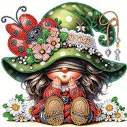 HUANNY Kit Mosaico Diamanti 5D Con Campanellino – Tela 30x40 Cm, Ricamo A Punto Croce Fai Da Te Per Adulti E Bambini - 4