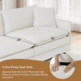 thumbnail image 5 of Rophefx 78.4" Modern Loveseat Sofa, Velvet Deep Seat Cloud Couches with Double Layer Cushion, 5 of 7