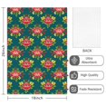 thumbnail image 2 of 2 Pcs Pioneer Flower Floral Print Pattern Kitchen Towels, Funny Microfiber Dish Towel Set, 18" X 26" Tea Towels, 2 of 6